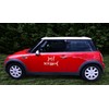 Miss Pretty London Wedding day car sticker - Just married,