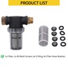 Lausixy Garden Hose Filter for Pressure Washer Inlet Water, Sediment