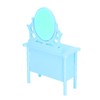 1:12 Scale Dollhouse Toilet Table High Simulation Wooden Miniature Dressing