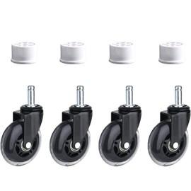letsFix PVC Wheel Fitting with Caster, Caster Pipe Cap to Makes Structures Mobile, Furniture Grade for PVC DIY Projects, 1-1/4" Size, [Pack of 4]