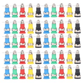 10Pairs 4mm Banana Socket Safe Return Type Banana Socket for Electronic Industrial Equipment