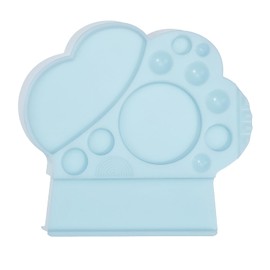 Libeauty Multi-Function Lash Lift Palette, Large Silicone Tray & Non-Slip Design for Salon, Lotion Storage & Mixing, Tools Placement, Blue