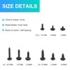 MEIYYJ 540pcs M2.3 M3 M4 Phillips Truss Head Tapping Screw