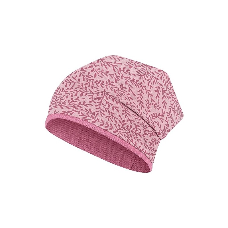 Smarilla Girls' Autumn Beanie Transition Hat Cotton Double Layer, Pink