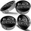 Biomar Labs 4 x 60 mm Plastic Hub Caps Black
