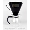 Size 6 Plastic Coffee Filter Dripper Cone by EDESIA ESPRESS