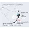 Healowa Cubre Bocas Lavable Válvula 4 Filtros Pm2.5 5 Capas