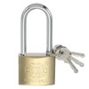 PATIKIL Stainless Steel Padlocks 4.2", 1 Pcs Keyed Different Long