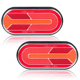 Yinaolan LED Trailer Taillights, E-Tested 12v 24v Trailer Lighting, Waterproof, Indicator Reflector for Rv, Truck, Car, Tractor, Boat Trailer