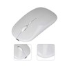 Wireless Mouse Rechargeable DualMode 2.4G Ergonomic Mute Optical Computer Accessories(White