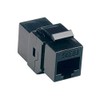 Cable Leader Cat6 Inline Coupler (Black, Keystone Type)