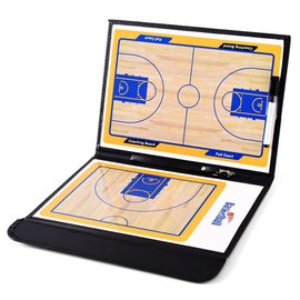 Dantolo Basketball Tactical Board, Foldable Clipboard Trainer Tactical Folder Basketball Coach Tactical Board Tactics Board Basketball with Marker Pen and Magnets for Training and Game Analysis