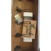 HBCY Creations Rustic Brown Solid Wood Wall Mounted Coat Rack