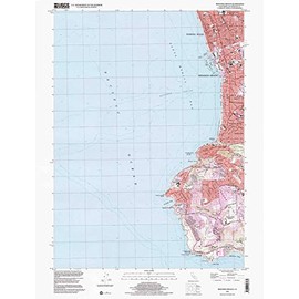 YellowMaps Redondo Beach CA topo map, 1:24000 Scale, 7.5 X 7.5 Minute, Historical, 1996, Updated 2000, 29.9 x 22.8 in - Polypropylene