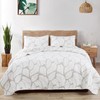 Home Soft Things 3 Piece Matelasse Jacquard Microfiber Quilts Bedding
