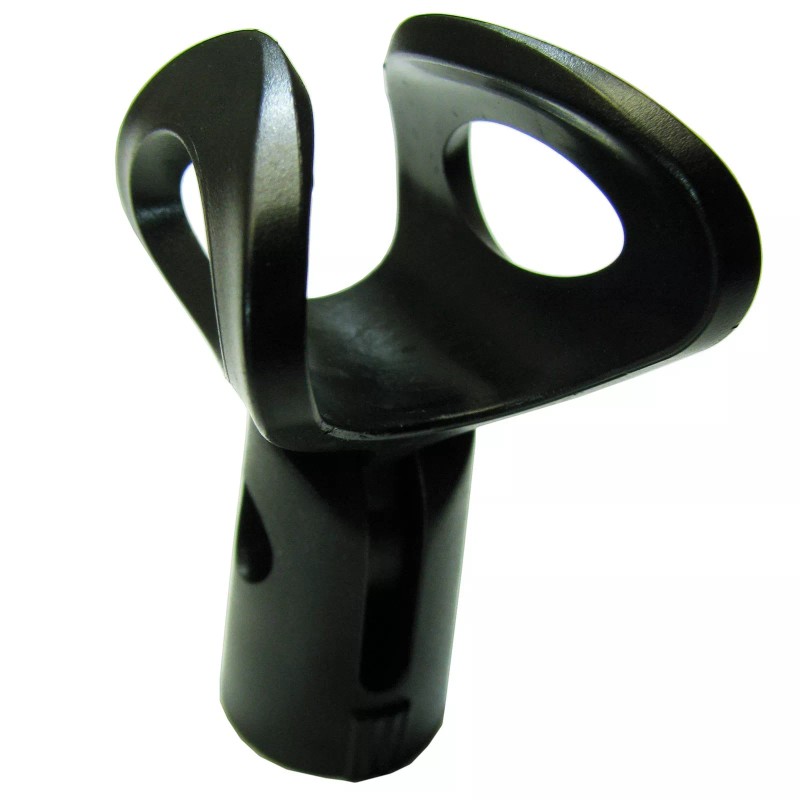 YOVUS Black Flexible rubber adjustable mic holder clip for microphone
