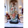 Escultura Virgen Desatanudos 30cm Imagen Religiosa de Resina
