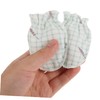 Baluue 2 Pair Newborn No Scratch Mittens Breathable and Adjustable