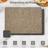 KitchenBoss Tovagliette Colazione e Sottobicchieri, Set da 4 Tovagliette Americane