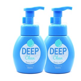 A'pieu Deep Clean Bubble Foam Cleanser 200ml+200ml / 어퓨 딥 클린 버블 폼 클렌저 200ml+200ml