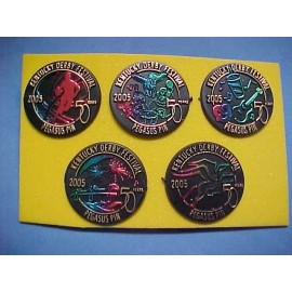 Set of 5-2005 Kentucky Derby Festival pins.New
