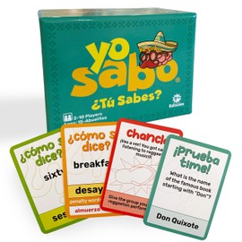 Yo Sabo: Edition 1 - The Original Bilingual Card Game – Learn Spanish with Fun Trivia & Challenges – Family-Friendly Juego de Mesa with 160 Cards for All Ages