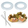 2 Sets Trailer Nut Kit for 1" Shaft Spindle, Includes