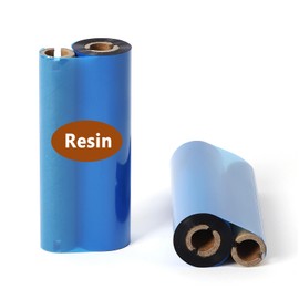 4.33" x 244' Premium Resin Ribbon, 110mm x 74m Black Thermal Transfer Ribbon for 4'' Desk-Top Bar-Code Thermal Label Printers from Zebra, TSC, GoDex, Honeywell.. 1/2'' core, 1 Roll