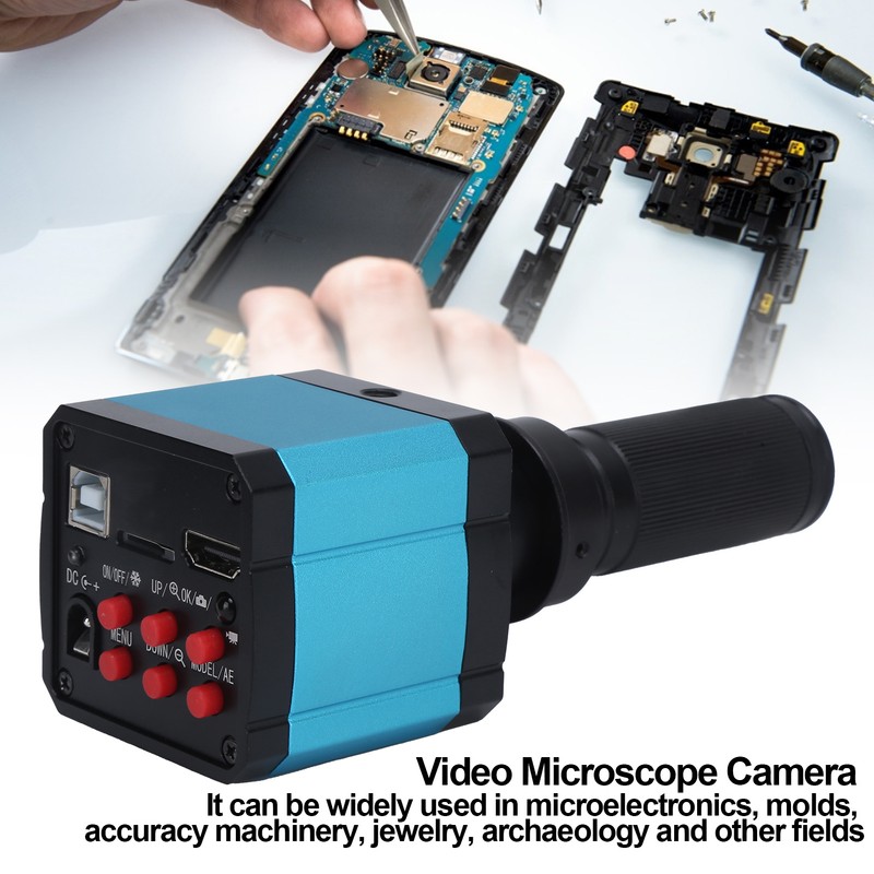 FHD Microscope Camera 48MP HD Multimedia Interface USB Microscope Camera