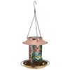 Solar Bird Feeder for Outdoors Hanging Exquisite Hollow Pattern Waterproof