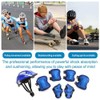 7pcs Kids Helmet Set Knee Pads Elbow Pads Wrist Guards