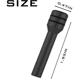 1 paquete de 4 fundas para pomos de puerta de coche, columna de seguridad de aleación de aluminio, pasadores interiores universales para la mayoría de vehículos (negro)