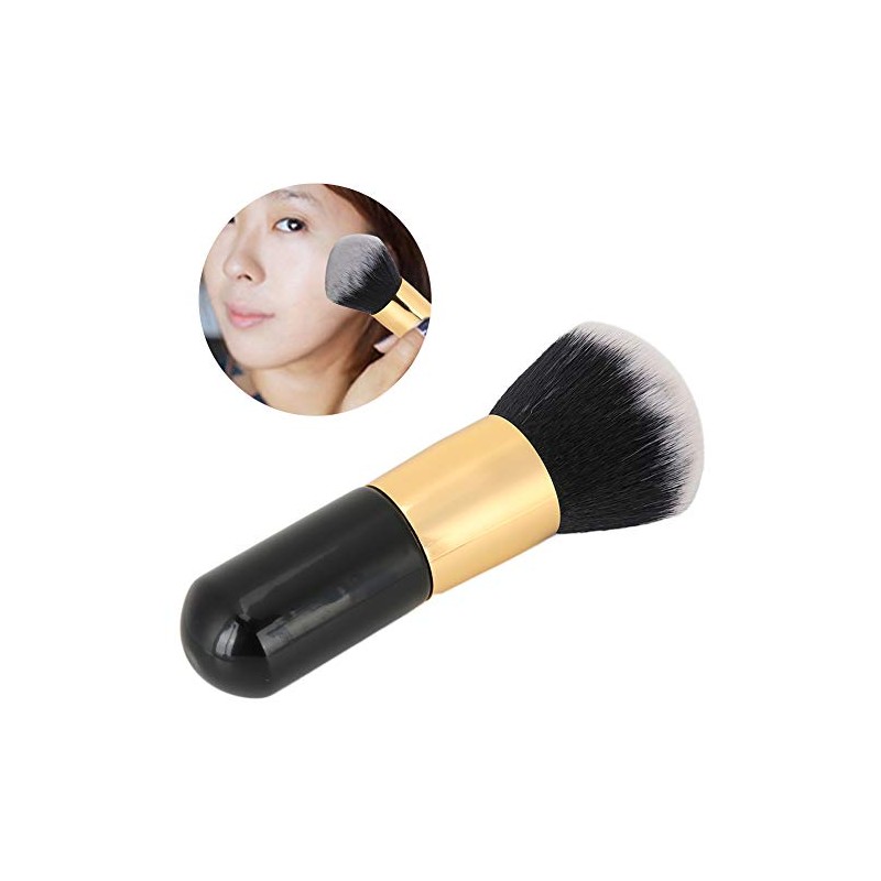 Brocha de maquillaje Ymiko, grande para polvos sueltos, larga, para