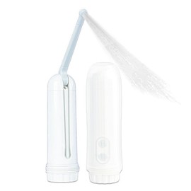 WeWi HLTH Mother's Day Gifts Portable Bidet Travel Electric Bidet Long Nozzle Pregnant Home Washing Sprayer Travel Bidet Travel Personal cleaning hygiene postpartum care Handheld  Bottle - Colour: white