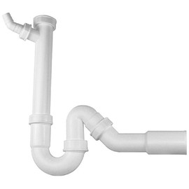 Blanco Siphon Odour Trap for Kitchen Sink Suitable for All Blanco Sinks with Connector for Dishwasher or Washing Machine