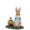 Beatrix Potter Peter Rabbit with Basket Figurine, Resin, Colourful, 40