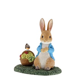 Beatrix Potter Peter Rabbit with Basket Figurine, Resin, Colourful, 40 x 70 x 60 cm
