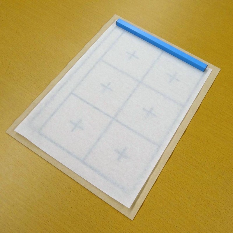 呉竹 書道 下敷き 書道用品 規格判 No12-2 マス目入り ベージュ KA28-208S