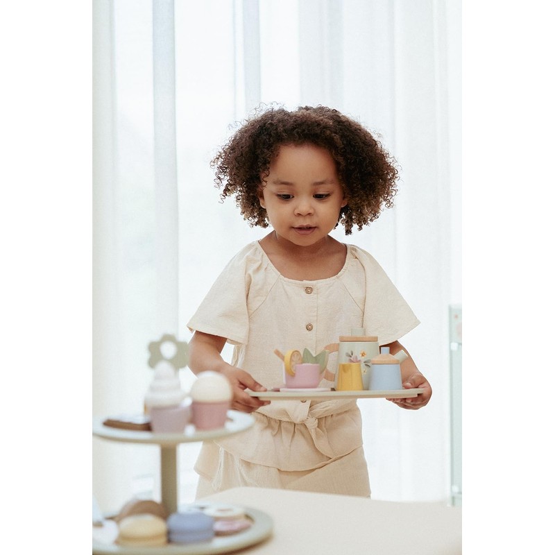 Little Dutch 2507 Wooden Tea Set - Mint