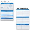 Performance IDs Emergency Medical Cards for Wallet (4 Pack) Tri-Folding