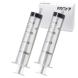 Injector, 0.7 fl oz (20 ml), Syringe, 2 Pcs (Bowstore) Various Liquid Refills