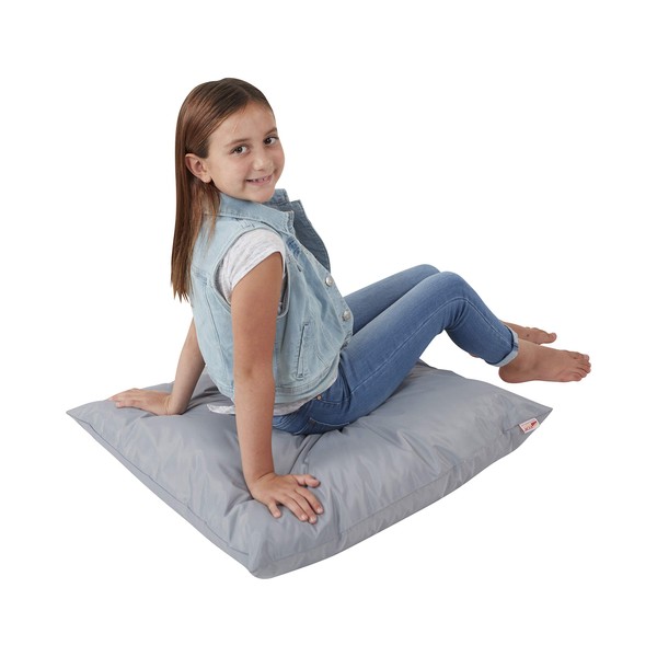 ECR4Kids Jumbo Floor Pillow, 27in, Flexible Seating, Light Grey