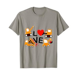 Construction Dump Truck Valentine's Day of Lover Kids T-Shirt