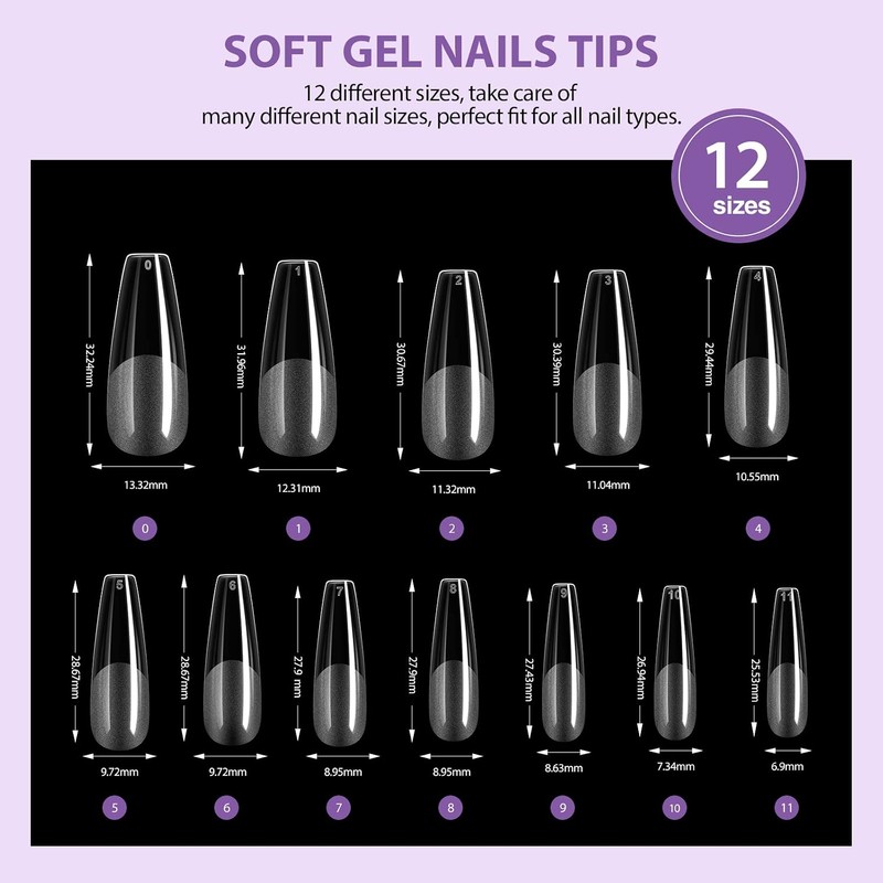 SAVILAND- Kit de uñas Gel X: Kit de uñas de