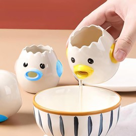 2XK-NOV Egg Separator Egg Separator Protein Separator Kitchen Gadgets Baking Tool Protein (Yellow + Blue)