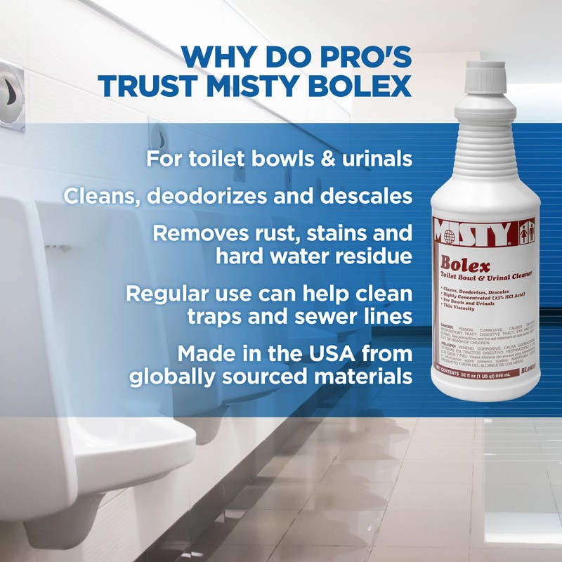 MISTY Bolex Toilet Bowl Cleaner and Urinal Cleaner- 32 oz