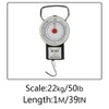 JSHANMEI 50LB Mechanical Hanging Fish Scale with 1M Tape Measure,Multi-Function
