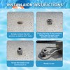 304 Stainless Steel Pool Cover Anchors,Corrosion-Resistant & Durable for Inground