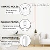 LICQIC Double Prong Robe Hooks, Dual Coat Door Hooks, Double