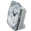 Seiko Clock KR335S Table Clock, Silver Metallic, Body Size: 4.3